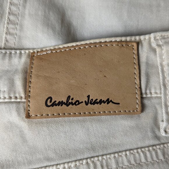 CAMBIO Liu Women's Straight Leg Jeans Size 8 (US) Tan NWOT - Picture 7 of 8